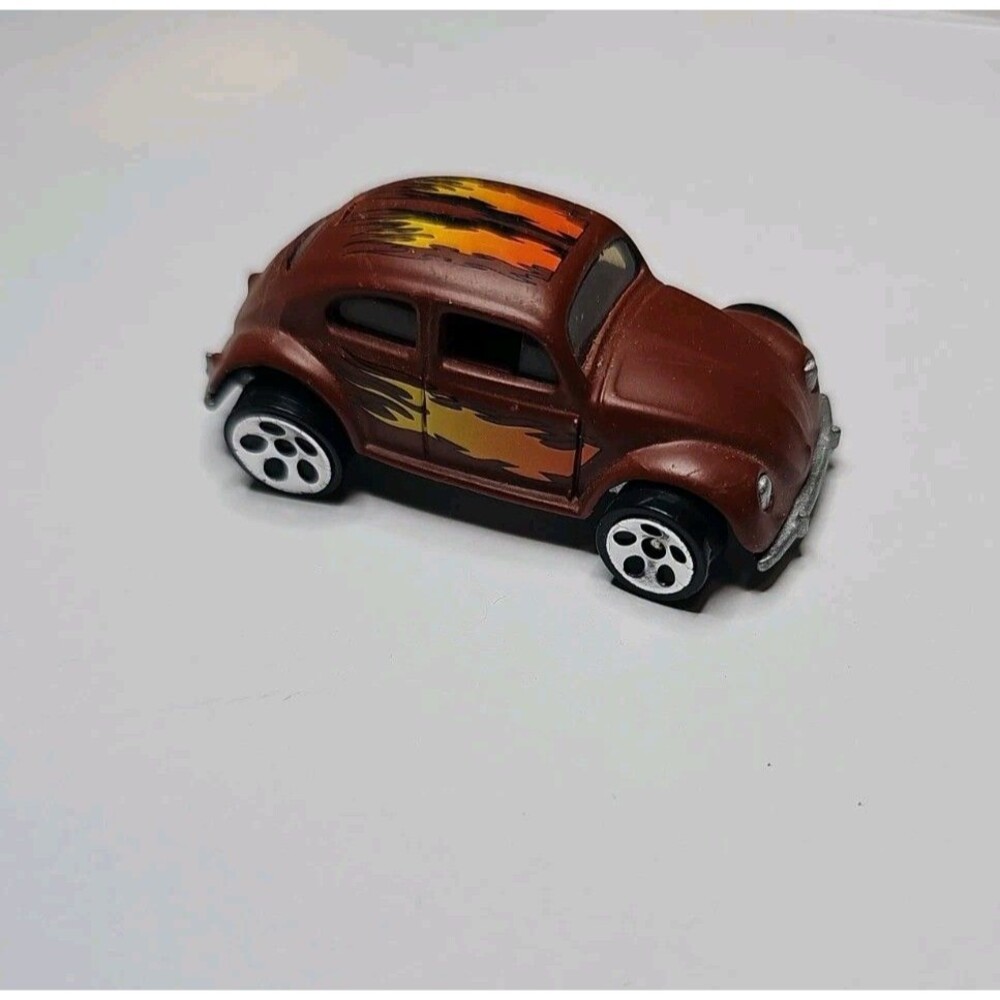 Hot Wheels VW VOLKSWAGEN BUG Beetle Flames Brown